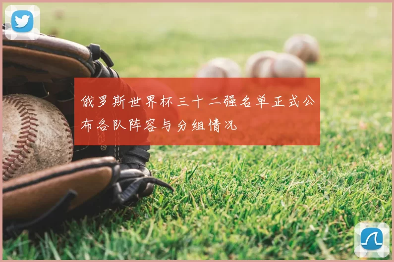 俄罗斯世界杯三十二强名单正式公布各队阵容与分组情况