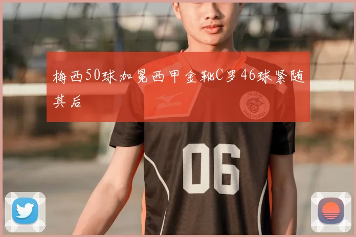 梅西50球加冕西甲金靴C罗46球紧随其后