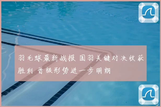 羽毛球最新战报 国羽关键对决收获胜利 晋级形势进一步明朗